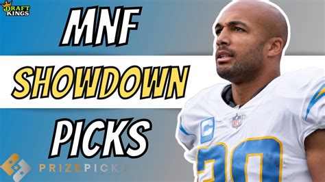 DraftKings MNF Showdown Picks Broncos Vs Chargers YouTube