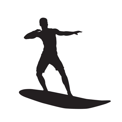 Ilustraci N Del Logotipo De Surfista Silueta Vectorial De Atleta De