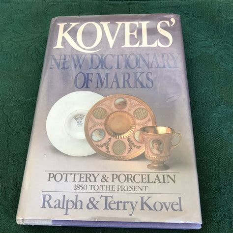 Vintage Research Book Kovels New Dictionary Of Marks Pottery And Porcelain 1850 To The