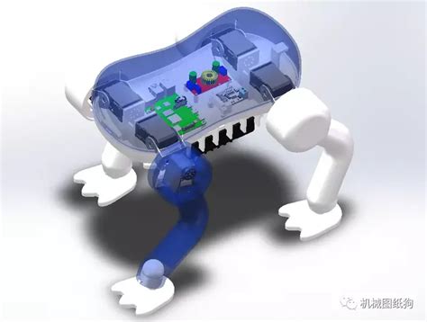 【机器人】robotic Dog四足机器狗模型3d图纸 Solidworks设计 知乎