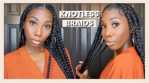 Diy Jumbo Knotless Box Braids Youtube