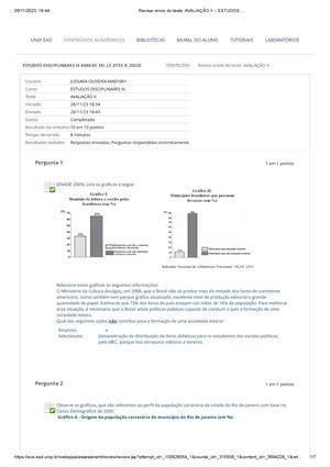 Question Rio Da Unidade I Estudos Disciplinares Viii Em Pdf Estudos