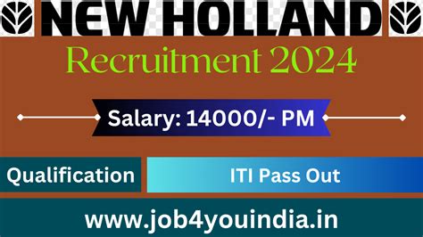 New Holland Recruitment 2024 Open Campus Placement Drive Job4You India