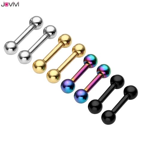 JOVIVI 16G Stainless Steel Mixed Sizes Ball Screw Tragus Barbell