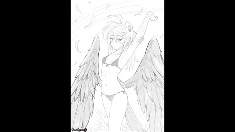 This Sexy Harpy Girl Just Wants A Headpat │orc Massage Harpy Ava 7