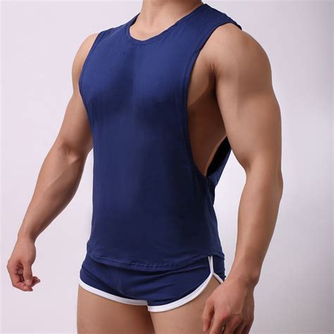 2020 Hot Sale Mens Sexy Cotton Gym Tank Top Men Sleeveless Tops Bodybuilding Undershirts Gay