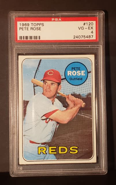 1969 Topps Pete Rose 120 Psa 4 Cincinnati Reds Xplorsports Ebay