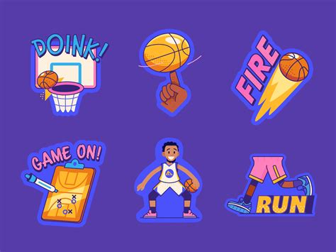 NBA Stickers by The Point Studio on Dribbble