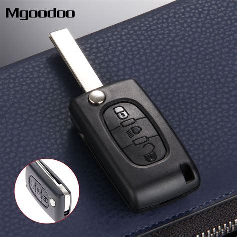 Mgoodoo 3 Buttons Flip Folding Remote Entry Key Shell Case Cover