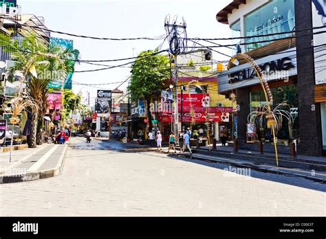 Street Scene Kuta Bali Stock Photo Alamy