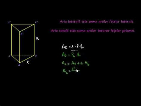 Prisma triunghiulară regulată aplicații Lectii Virtuale ro YouTube