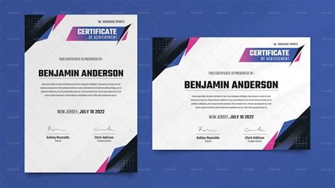 Sports Certificate - Graphics | Motion Array