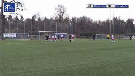 B Junioren Karlsruher Sc Vs Fv Loerrach Brombach Gabriel