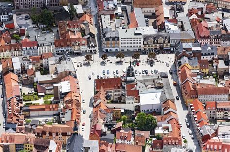 Rudolstadt Von Oben Geb Ude Der Stadtverwaltung Rathaus Am