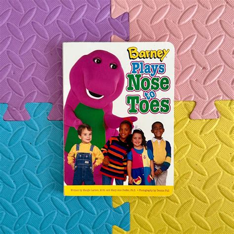 1996 Barney Plays Nose To Toes Board Book Etsy