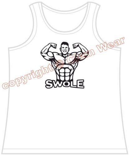 Swole Gym Vest Tank Weight Training Lifting Bodybuilding Fitness Bro