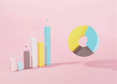 Premium Photo Bar And Donut Chart Graph Growth Diagram Infographics