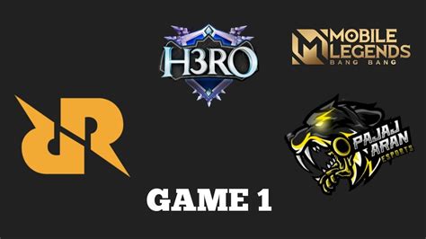 RRQ VS PAJAJARAN ESPORTS GAME 1 H3RO ESPORTS GROUP STAGE YouTube