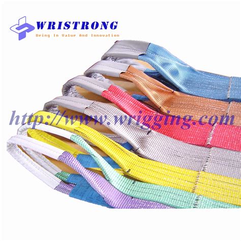 Flat Webbing Slings EN1492 1 China Lifting Slings Webbing Slings