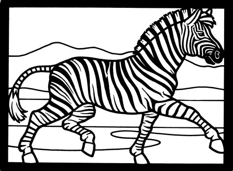 Free Zebra Coloring Pages