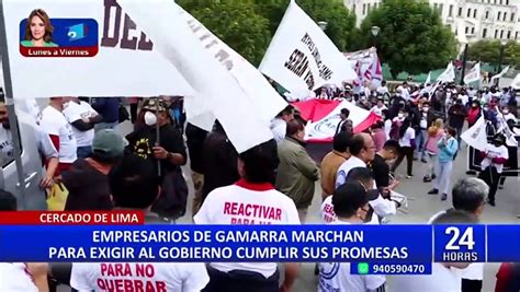 Empresarios De Gamarra Marchan Para Exigir Al Gobierno Cumplir Sus