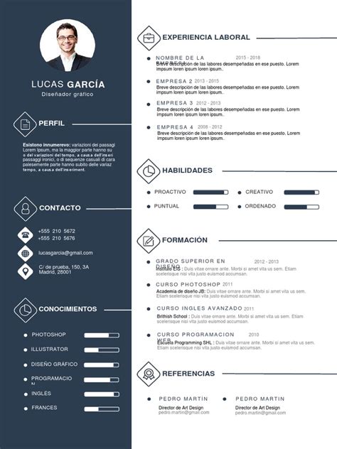 Plantilla Curriculum Vitae Moderno Super Reclutamiento