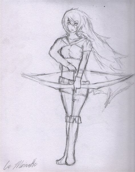 Female Archer Drawing At Getdrawings Free Download