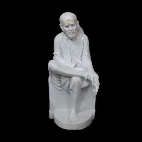 White Inch Lord Marble Sai Baba Statue At Best Price In Jaipur