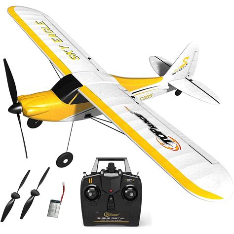 Top Race Rc Plane 4 Channel Remote Control Airplane Ready to Fly Rc Planes for Adults, Stunt ...