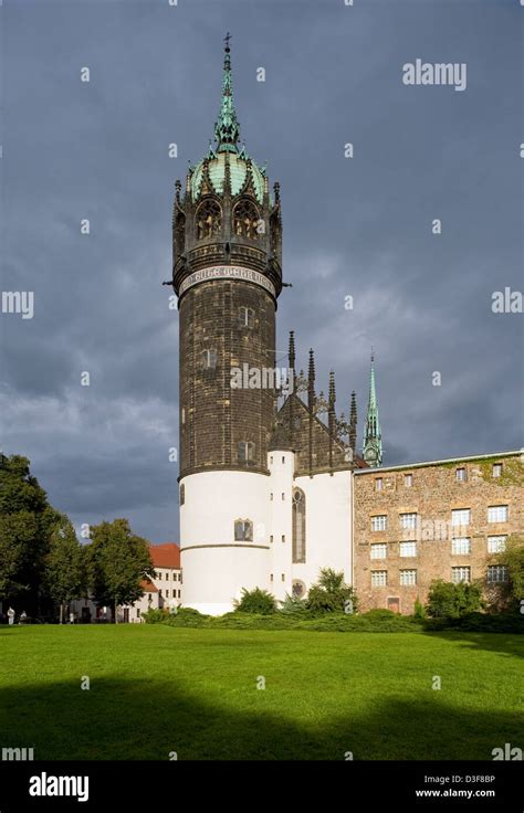 Wittenberg, Germany, Wittenberg Castle Church Stock Photo, Royalty Free ...