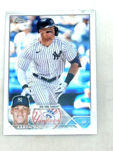 Topps Chrome Aaron Judge New York Yankees Ebay