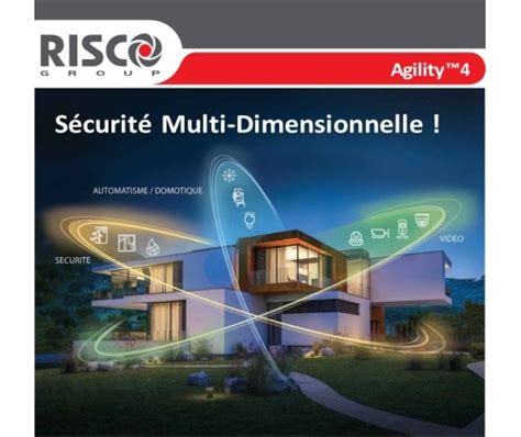 Système d alarme anti intrusion professionnel Risco Kit Agility 4