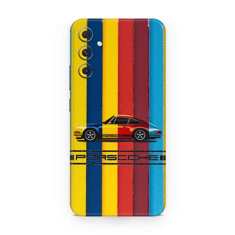 Galaxy A34 Porsche Multicolor 3D Skin WrapitSkin The Ultimate Protection