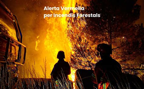 Alerta Vermella per Incendis Forestals a tota la província de València