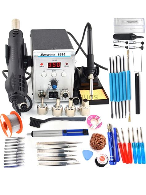 750W 8586 2in1 Electric Soldering S Soldering Station Hot Air Solder Station Wi Welding