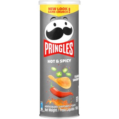 Pringles Hot Spicy Flavoured Chips 100g Check That