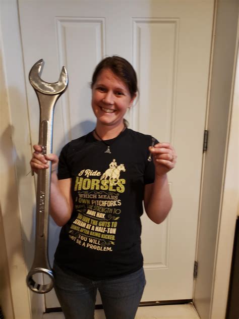 My Biggest Wrench So Far Wife For Scale Rskookum