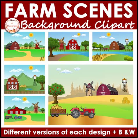 Farm ClipArt - Create A Farm Scene Clipart - Scene Creator - Farmer ...