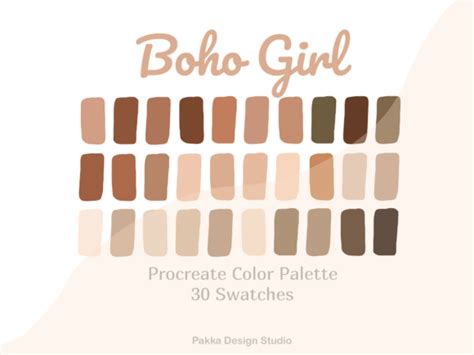 Procreate Color Palette Retro Party Graphic By Pakka Design Studio