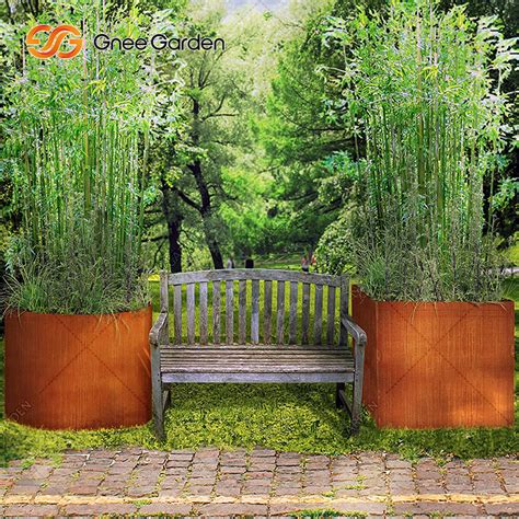 Corten Steel Garden Planter Pot Gnee Garden