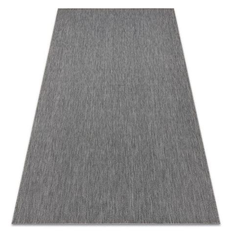 Alfombra De Cuerda Sisal Flat 48663 920 Liso Antracita 140x200 Cm Con