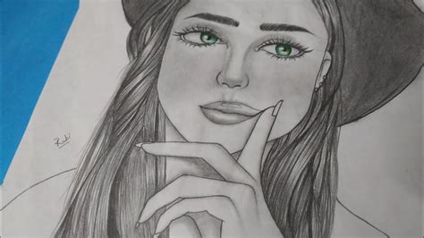 A Beautiful Girl Pencil Sketch How To Draw A Beautiful Green Eyed Girl Step By Step Youtube