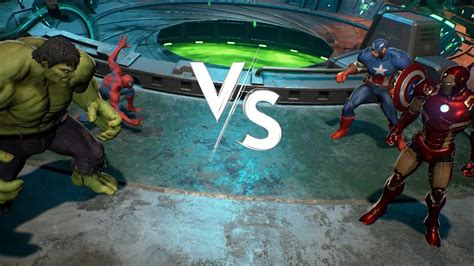 Hulk Spider Man Vs Iron Man Captain America Hardest Al Marvel