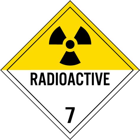 Radioactive Class 7 Placard - Claim Your 10% Discount