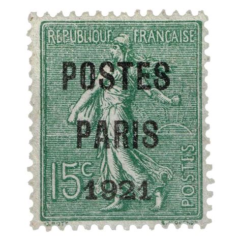 Timbre Postes Paris Type Semeuse Lign E Surcharg Wikitimbres