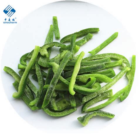 Sinocharm Brc A Approved Green Pepper Iqf Frozen Iqf Frozen Green