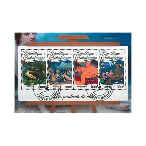 Stamps Nude Painters Central African Republic Nude Paintings Used La Maison Du Collectionneur