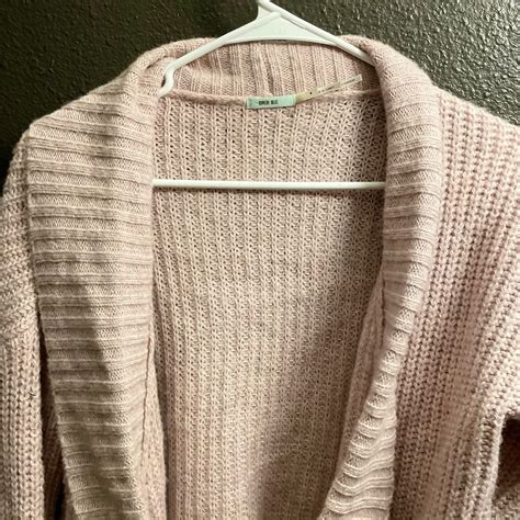 Uo Pink Surplice Shawl Wrap Sweater Gem