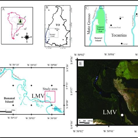 Localization Map Of The Study Area A Geographic Location Of Tocantins