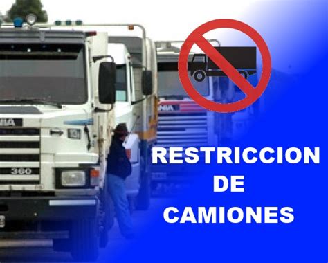 Restricciones A La Circulacion De Camiones Provincia De Buenos Aires